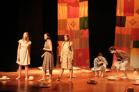 Mayara Lepre, Juliana Moscatini, Kahena Gallerani,Helio Souto Jr. e Rafael Hernandes.